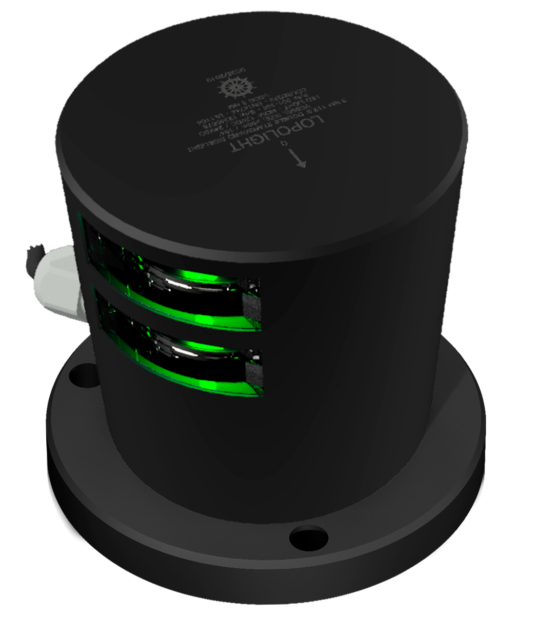 3nm Starboard, double, black anodized.